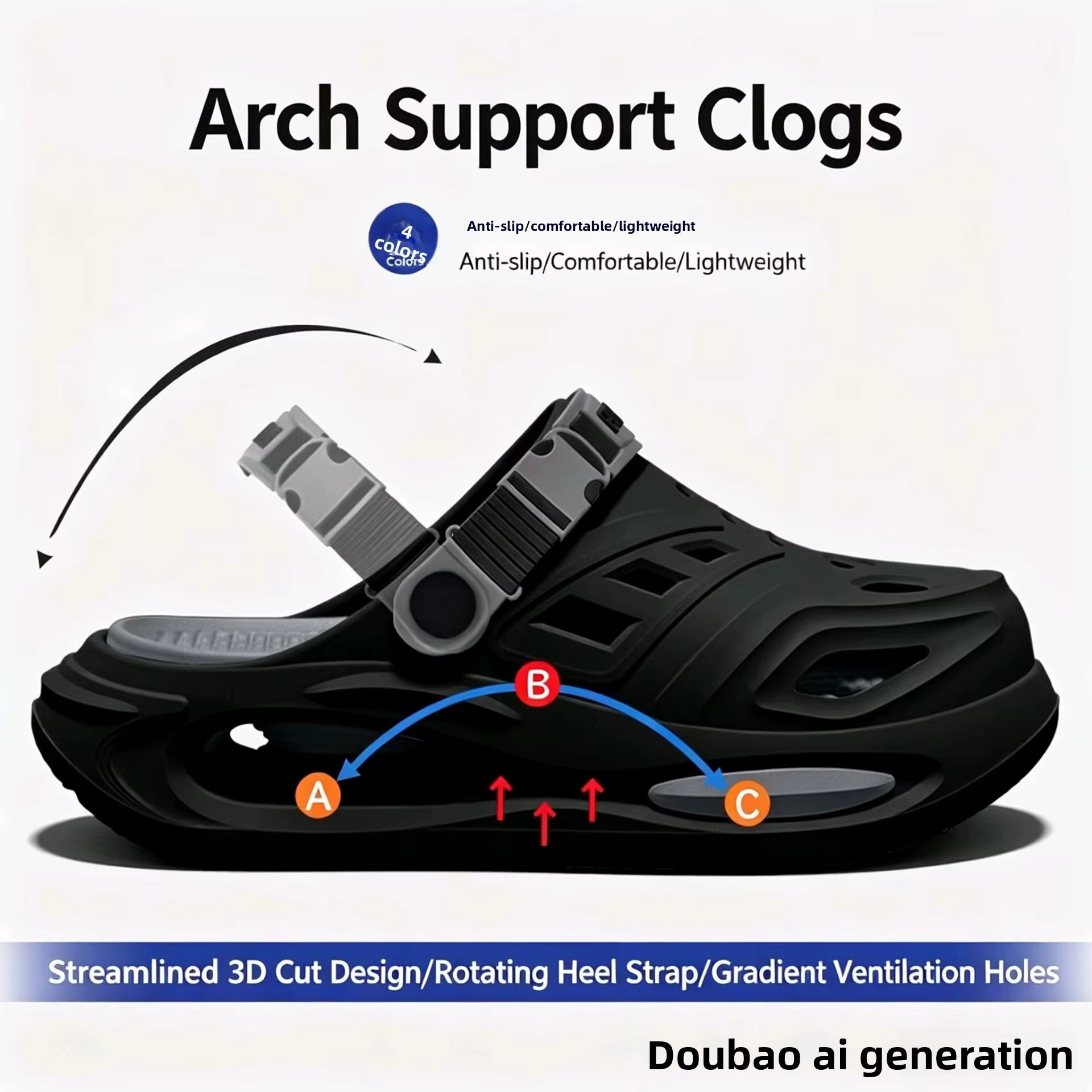 Chaussures perforées pour hommes, nouveau style, à design superposé avec soutien de la voûte plantaire, antidérapantes, pour l'extérieur, respirantes et confortables.