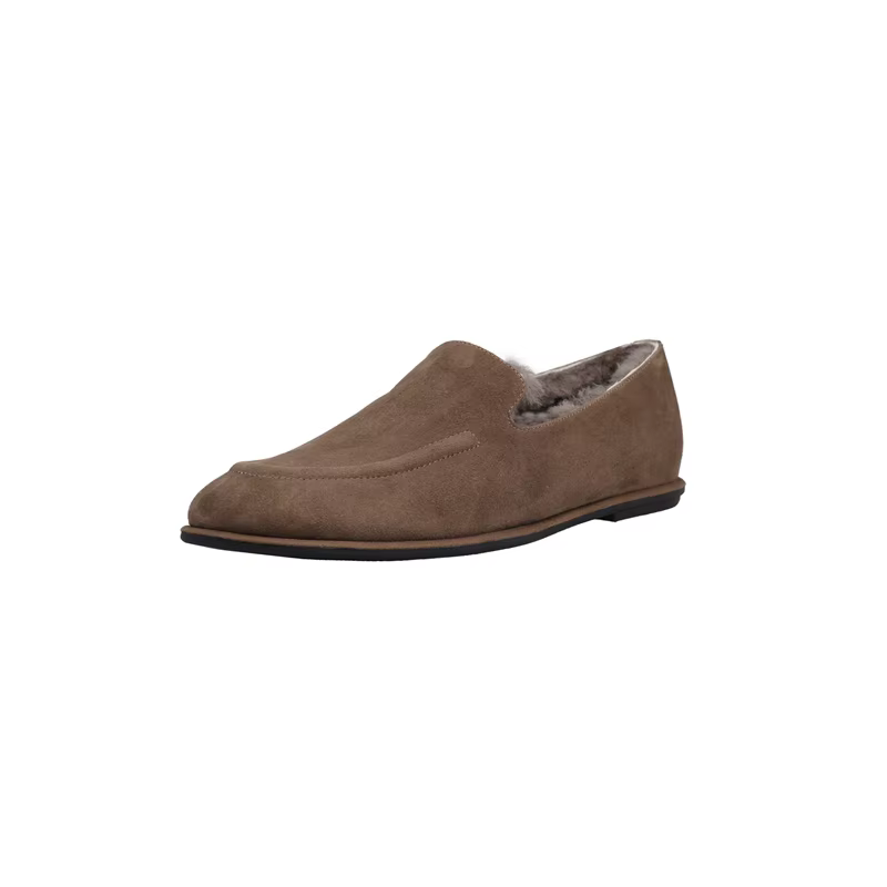 2027 Nouvelles chaussures pour femmes, ballerines à bout rond doublées de laine, souples et confortables, idéales pour la marche quotidienne, élégantes, chaudes, décontractées, polyvalentes, chaussure