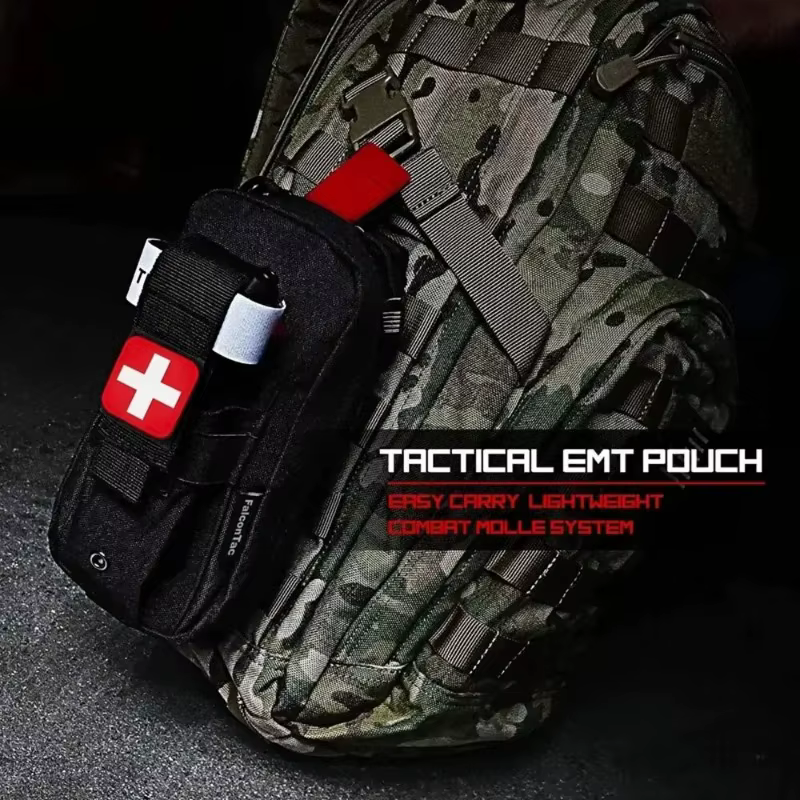 Trousse de premiers secours médicale EDC, sac médical tactique d'extérieur, garrot, ciseaux, sac de taille, sac de survie tactique