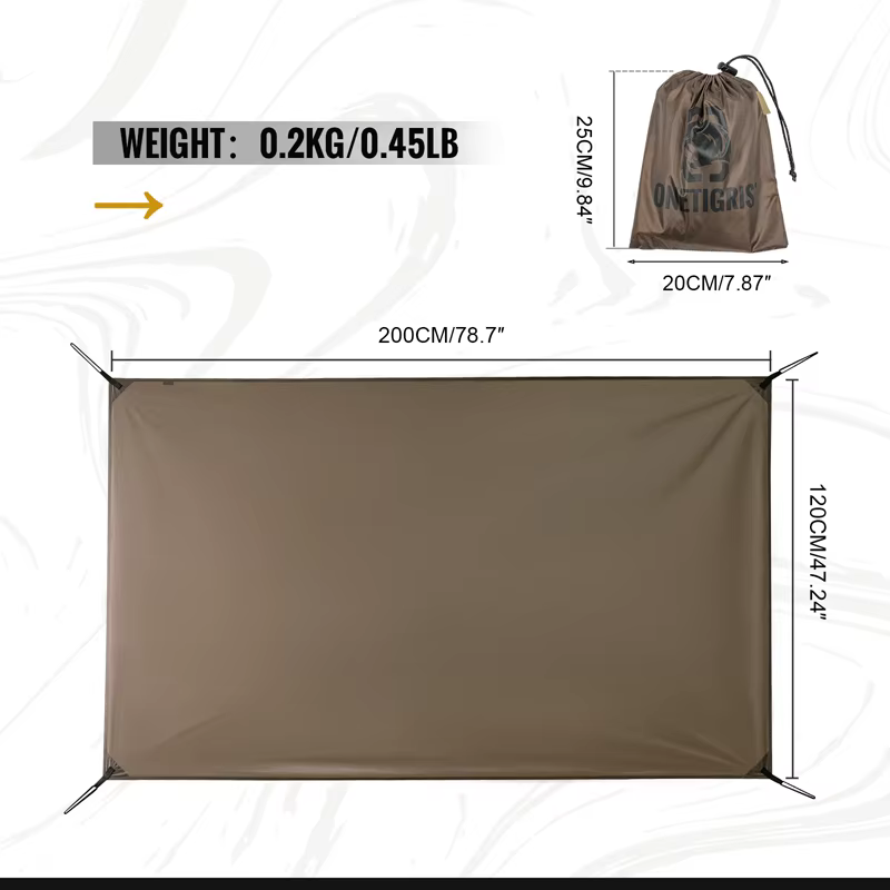 Tapis de Camping avec empreintes de pieds de tente extérieure