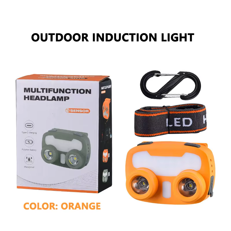 Lampe frontale LiitoKala LED Wick LH-AH10 avec batterie rechargeable 1000mAh et port de charge Type-C