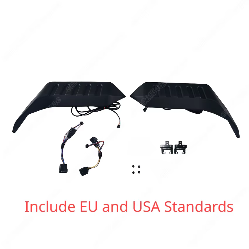 Pour Jeep Wrangler JK JL 2007-2017 2018 2019 2020 2021 2022 2023 becquet de feu de toit arrière séparateur latéral arrière Kit de corps de lèvre d'aile supérieure