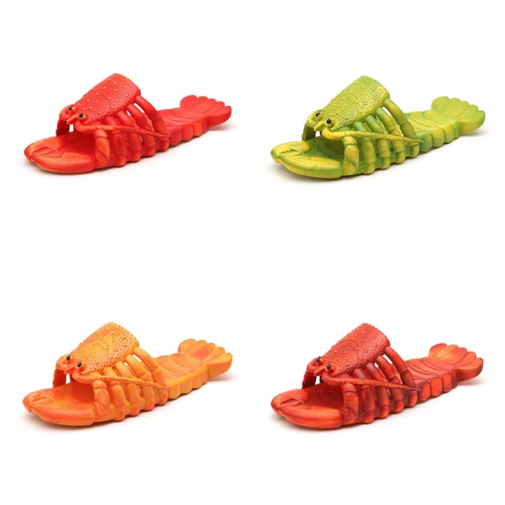Pantoufles de homard antidérapantes décontractées