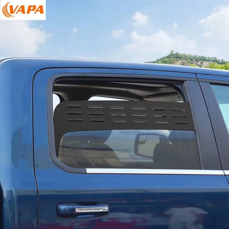Grille de ventilation arrière pour voiture, panneau de camping, garniture décorative en métal, compatible avec Dodge RAM 4 portes 2018 et plus, accessoires extérieurs