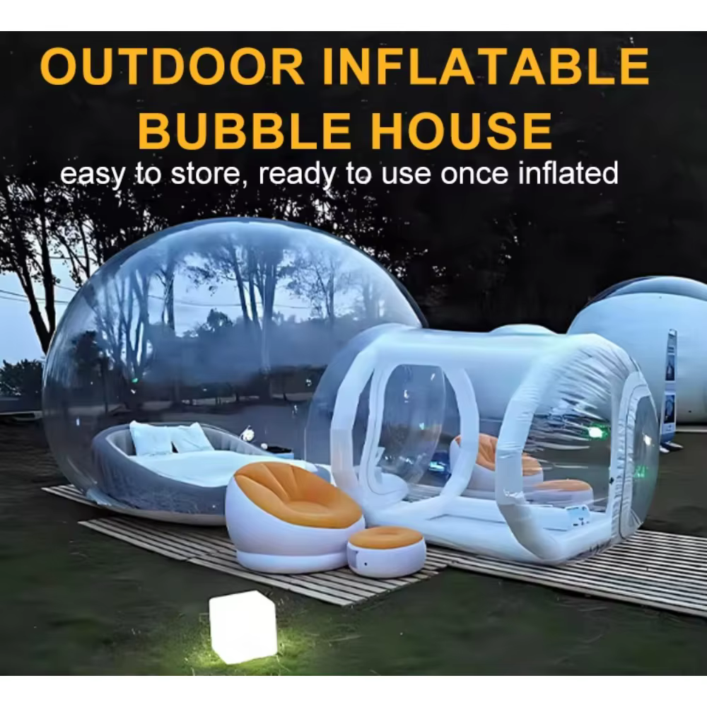 Dôme gonflable transparent en PVC imperméable