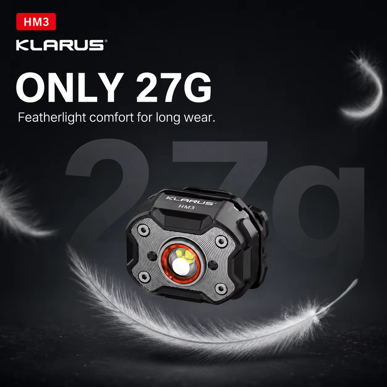 Lampe frontale rechargeable KLARUS HM3 670LM USB-C
