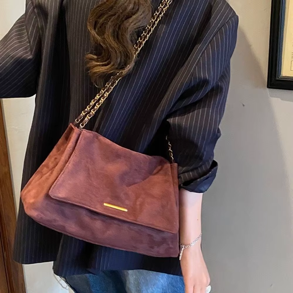 Sac fourre-tout en daim à une épaule