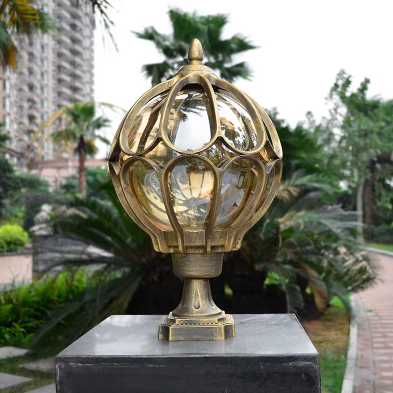 Lampe imperméable de porte de villa de parc, lumières extérieures nordiques de capitale, luminaires décoratifs, cour, clôture de jardin, couloir