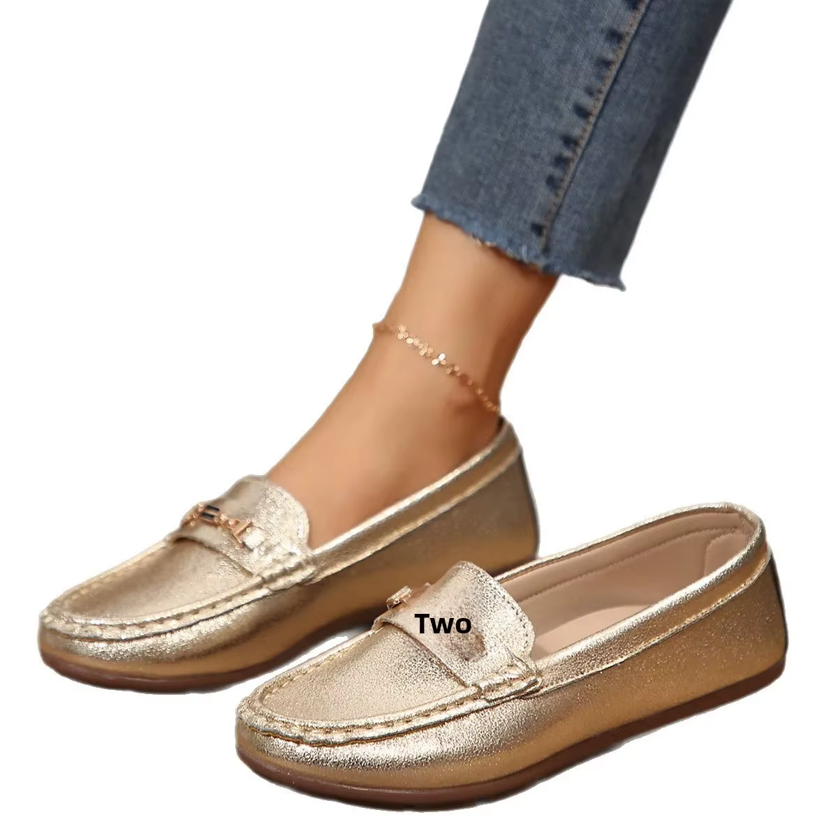 Chaussures confortables à semelle plate et souple pour femmes