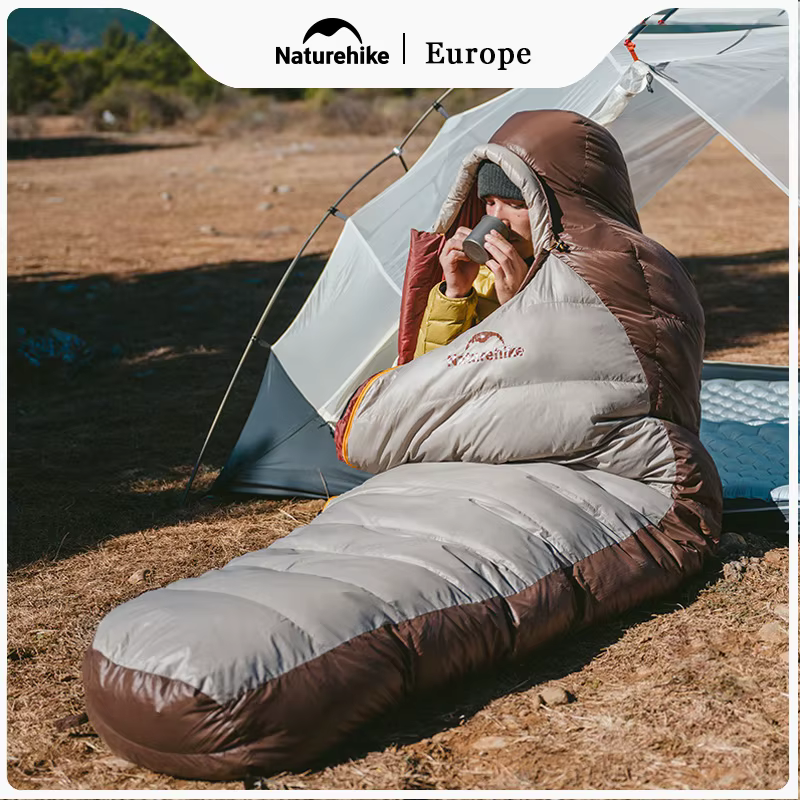 Naturehike Snowbird Camping canard vers le bas sac de couchage adulte momie