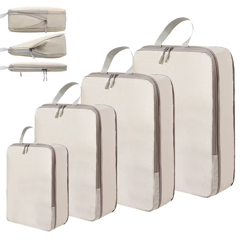 Ensemble/4 pièces Portable voyage Compression emballage Cubes sac étanche organisateur sacs valise vêtements