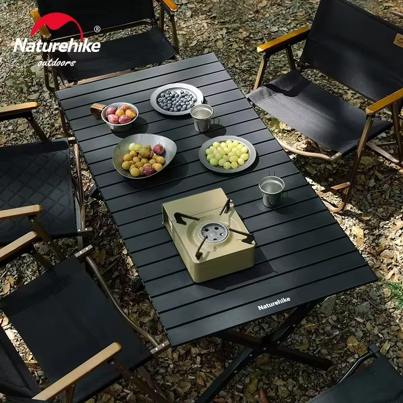 Naturerandonnée T01 Table de rouleau d'oeufs en plein air Camping