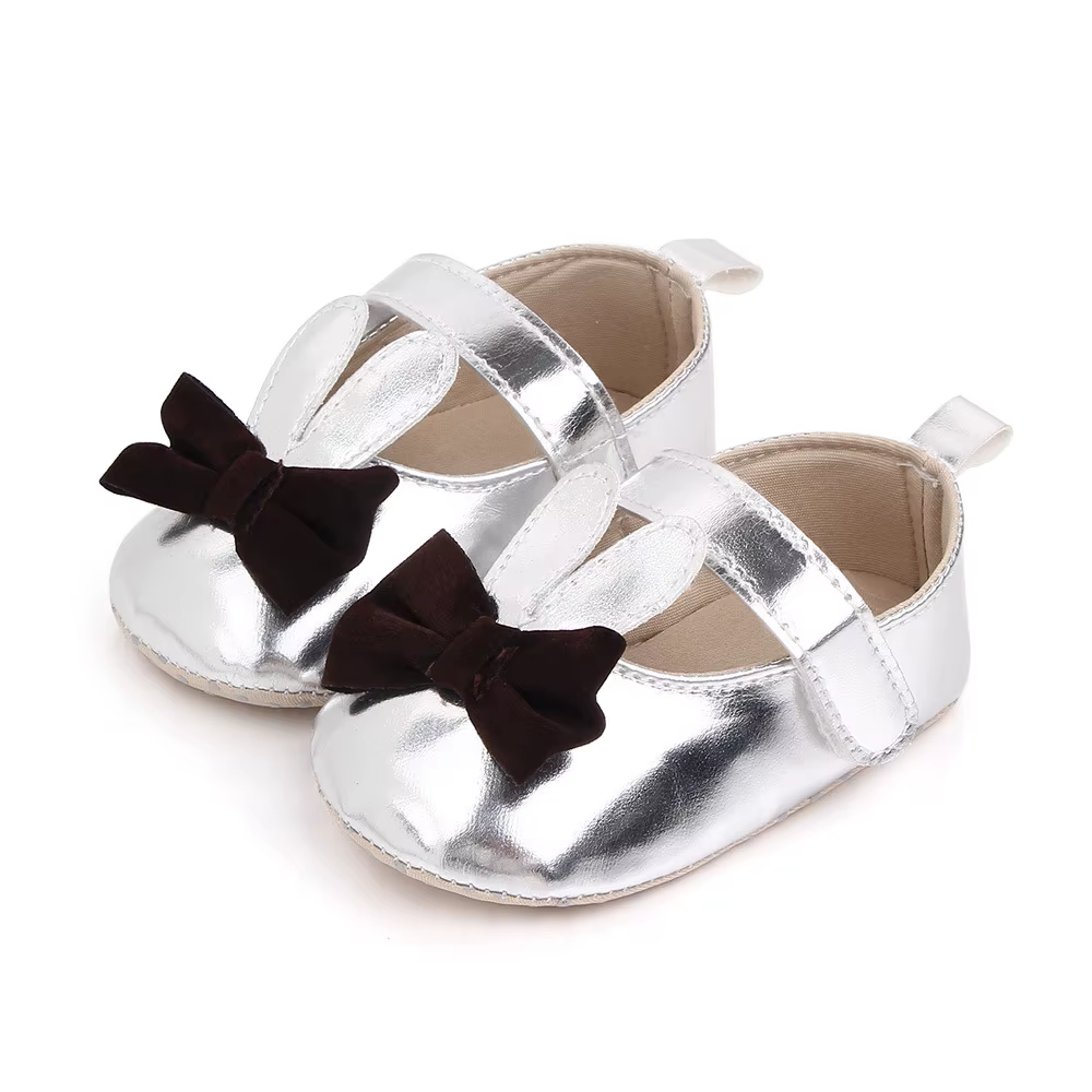 Chaussures pour Bébé Fille, Mocassins à Nministériels d Papillon, avec Ruban, Semelle en Caoutchouc Anti-alde, pour Nouveau-né