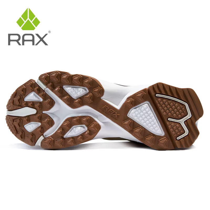 RAX hommes chaussures de randonnée mi-haut imperméable en plein air Sneaker
