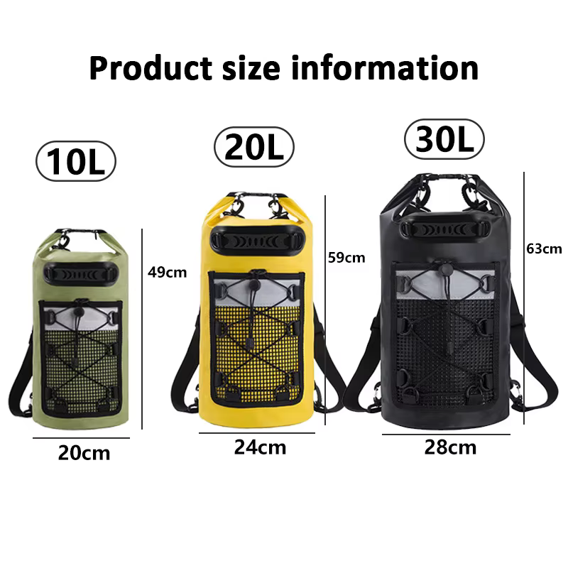 Sac sec étanche en PVC 20L/30L pour femmes et hommes