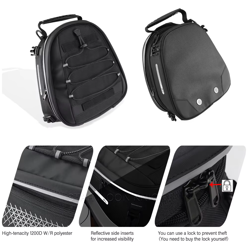 Sacoche de selle arrière pour moto 8L