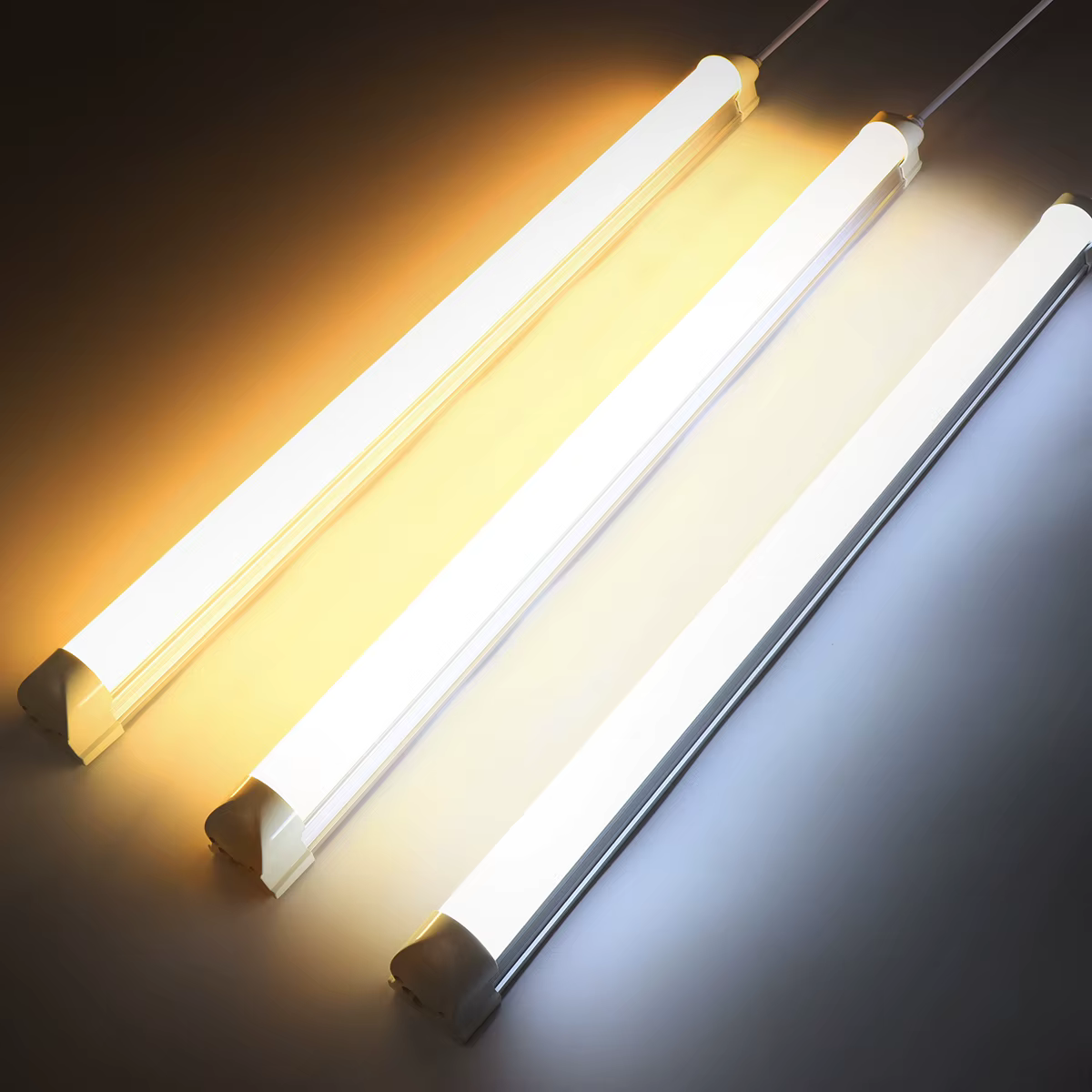 T8 LED Tube lampe 220V 50CM barre lumineuse LED pour maison armoire Garage entrepôt éclairage lampe de nuit avec prise d'alimentation ue