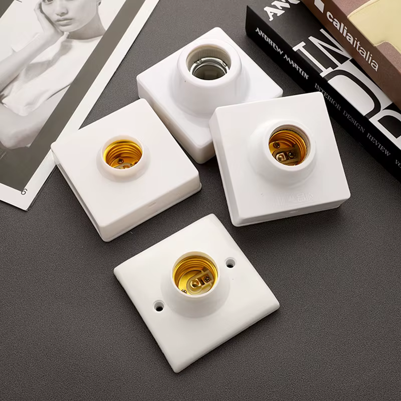Base de lampe E27 résistante à la chaleur, douille d'ampoule en céramique innovante