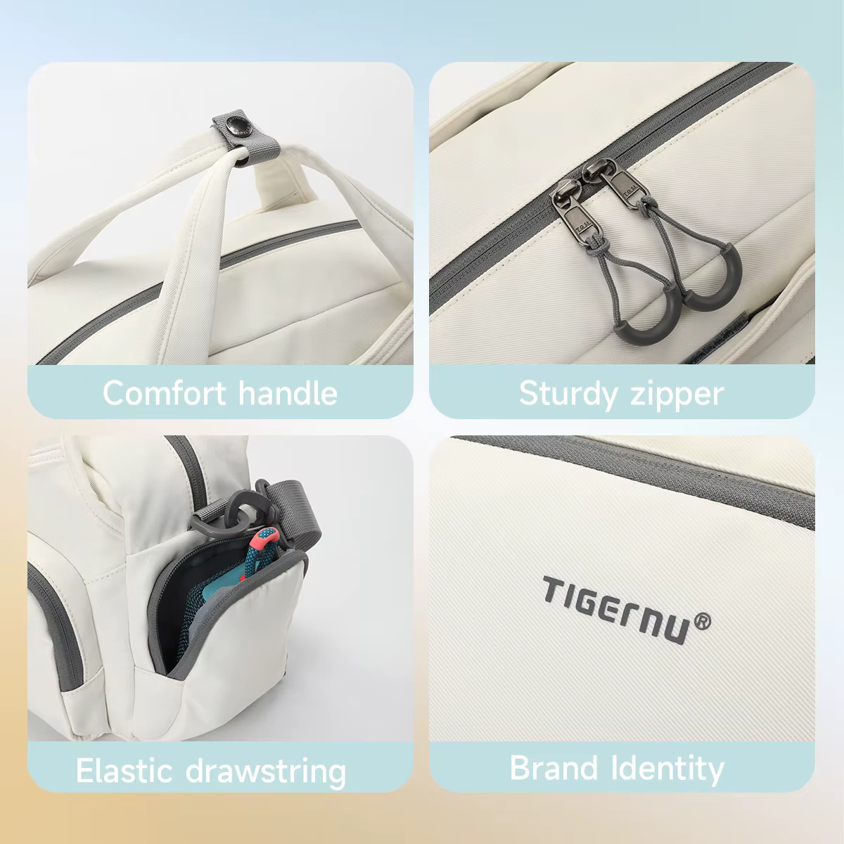 Tigernu femmes sac à main de sport décontracté femme sac à bandoulière en plein air trajet quotidien résistant aux éclaboussures grande capacité pour tablette de 11 pouces