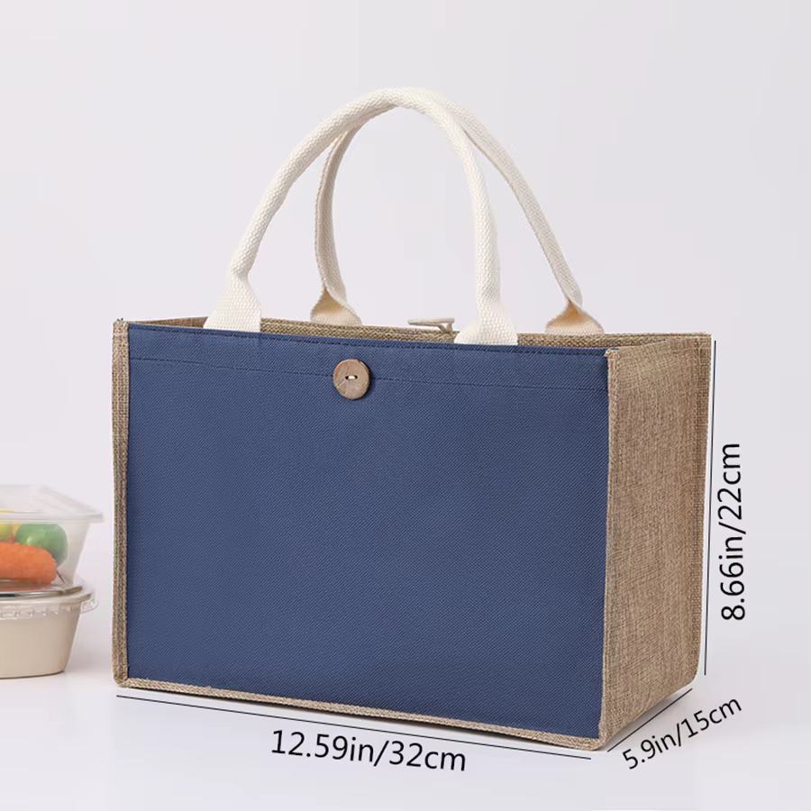 Sac en toile de chanvre comme souvenir, sac à main vierge en coton et chanvre jaune