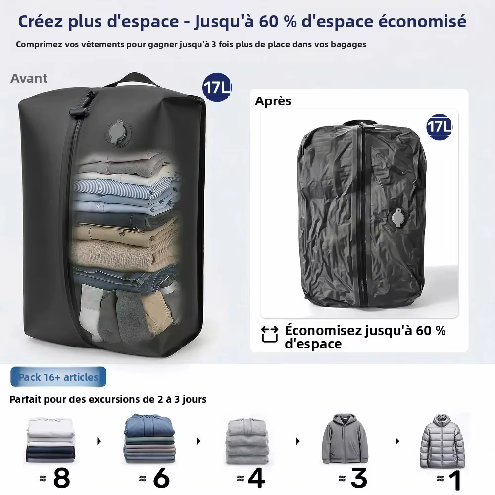 Sacs de rangement sous vide en TPU
