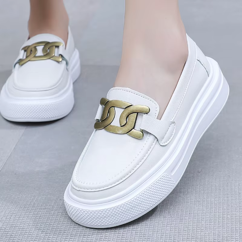 Offre spéciale Couple chaussures en cuir décontractées qualité noir chaussures à enfiler hommes femmes mocassins Beige mocassin pour hommes chaussures pour hommes élégantes