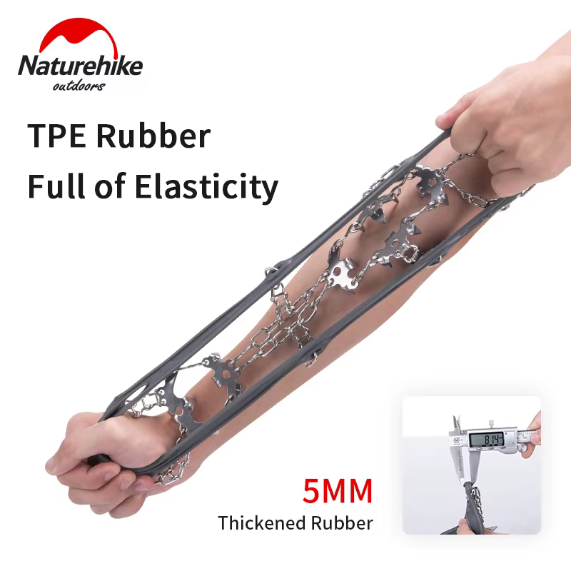 Naturehike Randonnée Crampons Anti Slip Escalade Neige Glace Microspikes