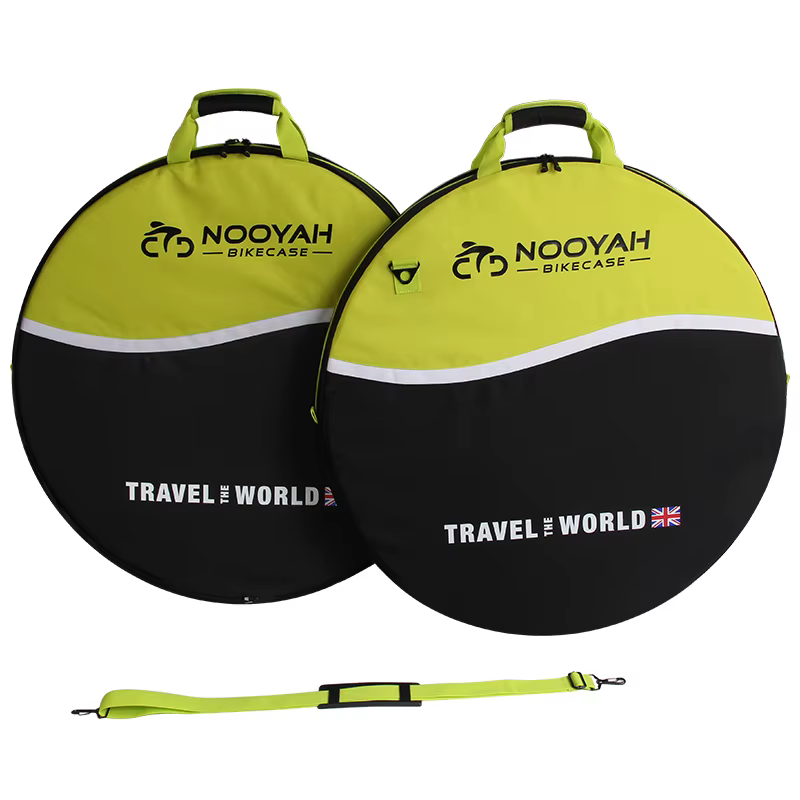 NOOYAH Sac de Roue de Vélo Sac de Transport de Vélo pour VTT Protection de Roue de Vélo de Route 3 Couches Pack de Pneu de Secours 2 en 1 Accessoires de Vélo