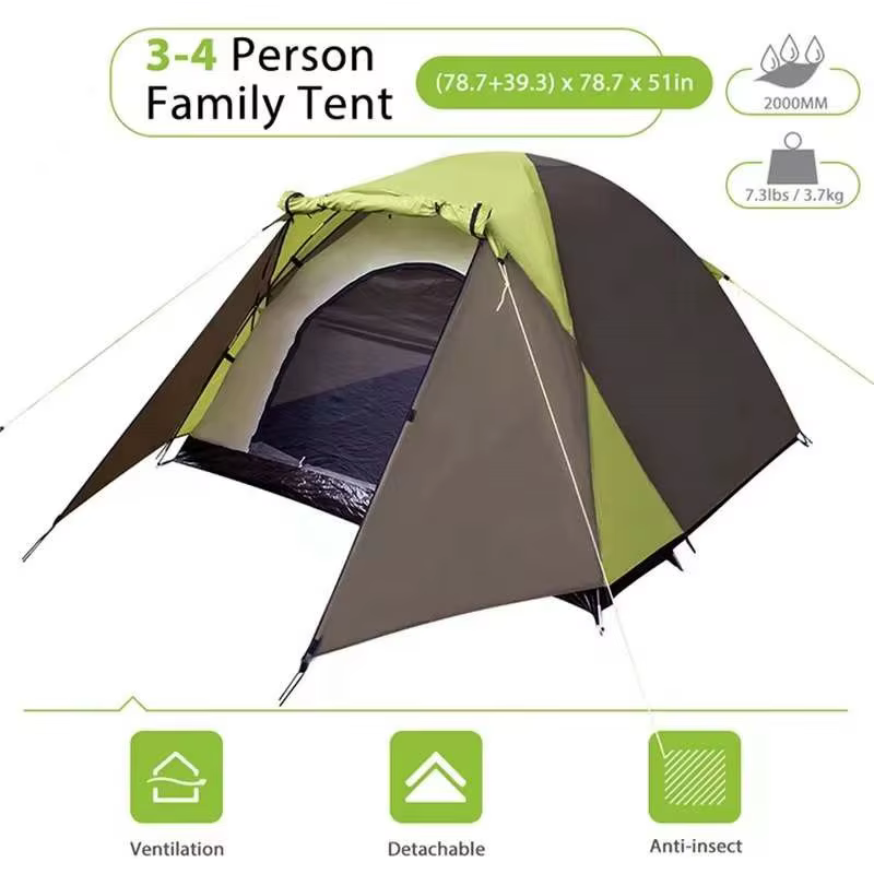 Tente de camping automatique légère pour 4-5 personnes