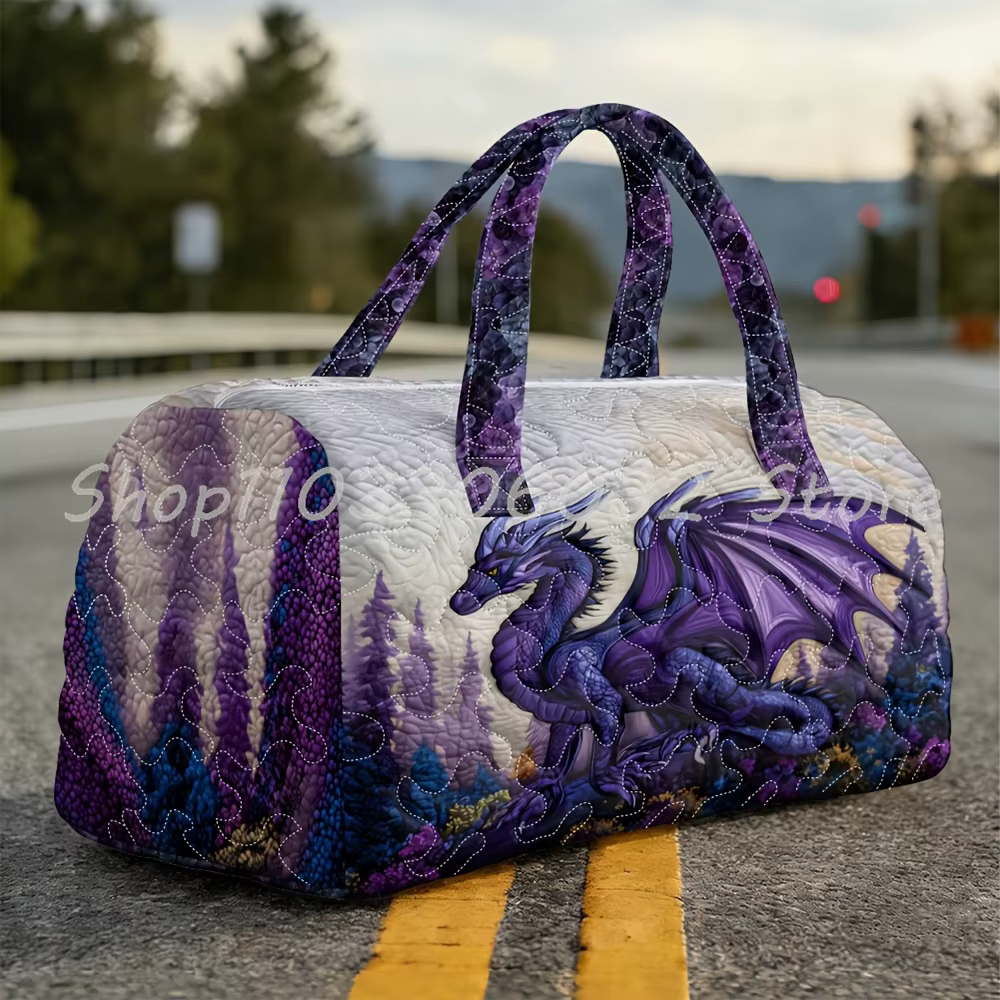 ‌ ‌ ‌ ‌ ‌ ‌ ‌ Sac de voyage matelassé imprimé 3D Dragon Bohème pour femmes et hommes, sac fourre-tout de week-end 2026 pour l'extérieur