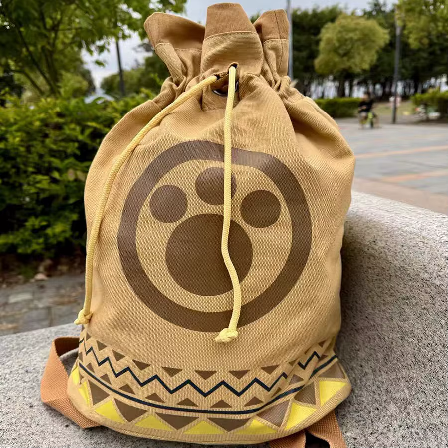 Monster Hunter Airou chat cordon toile sac à dos Style japonais cartable Anime périphérique