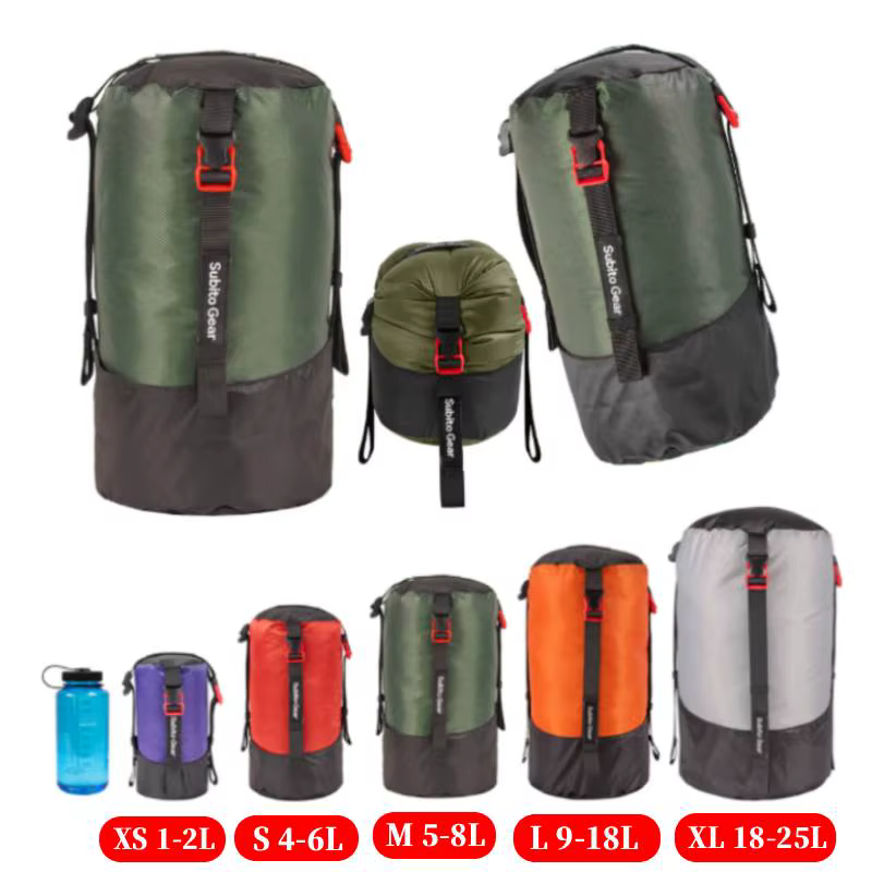 Sac de compression pour sac de couchage de camping 1-25L