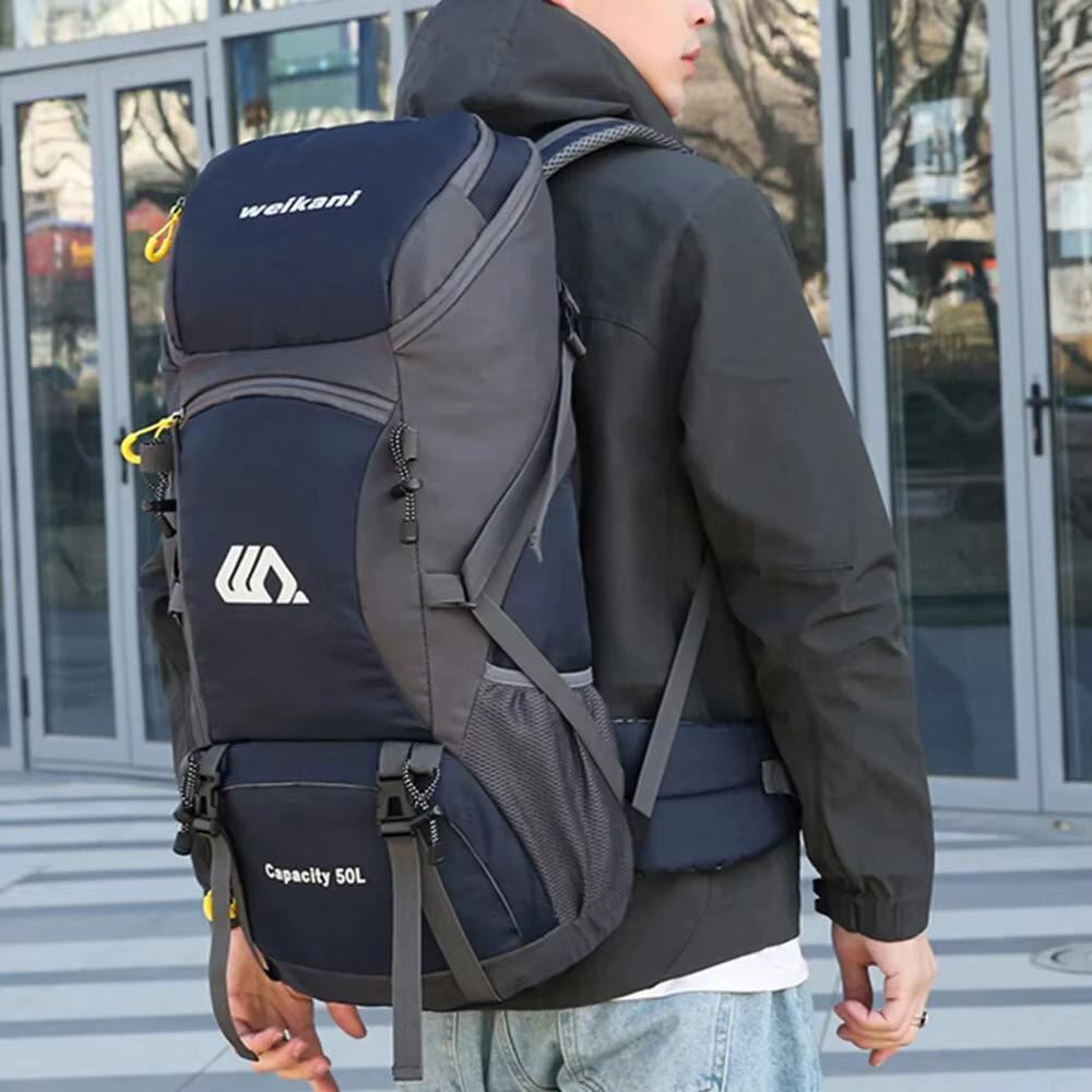 Haute capacité multifonctionnel randonnée sac à dos hommes Sport de plein air voyage sac à dos femmes 50L