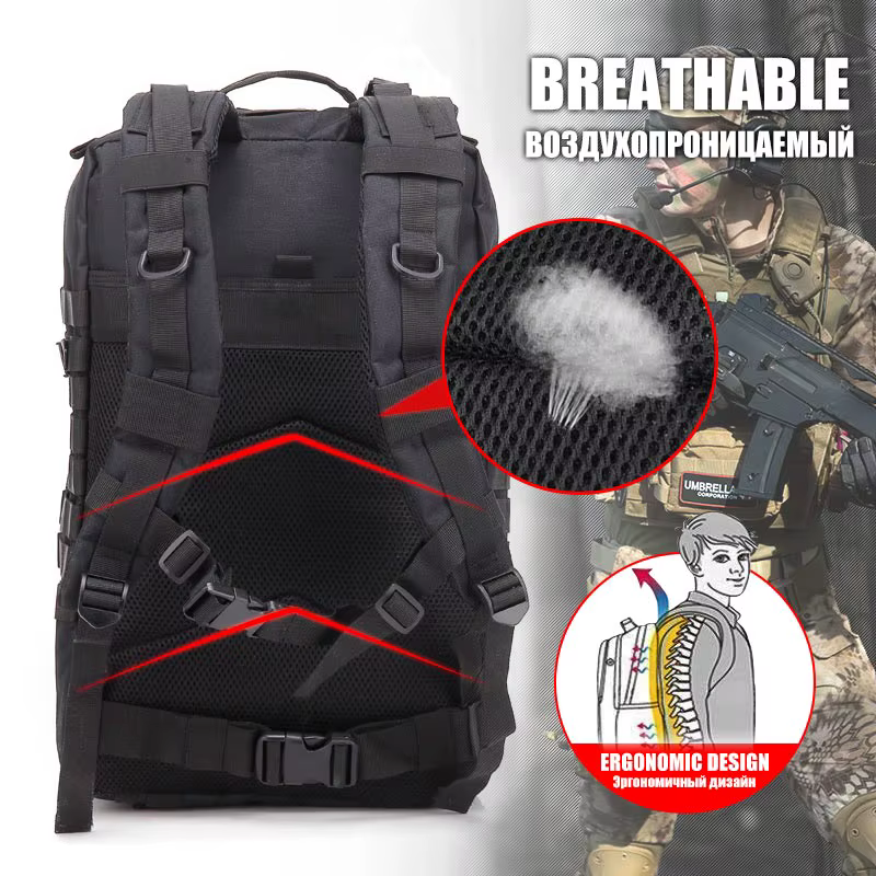 30/45L homme sacs à dos tactiques HkingTravel