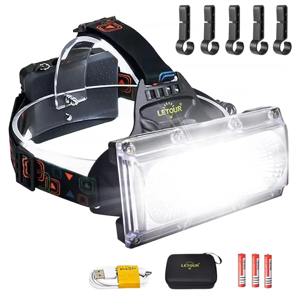 Lampe frontale LED professionnelle 1800 lumens