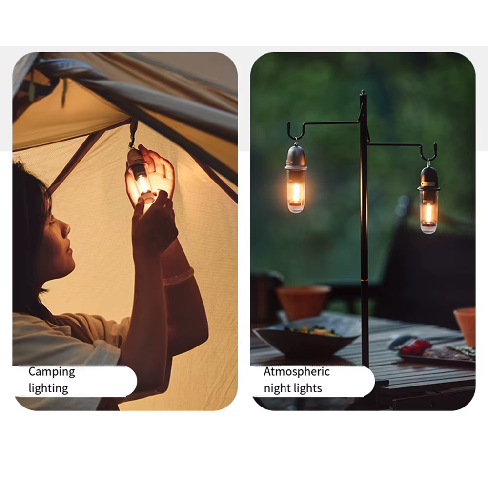 Naturehike extérieur Portable 2 en 1 Camping éclairage charge atmosphère veilleuse 900mAH lampe de poche étanche