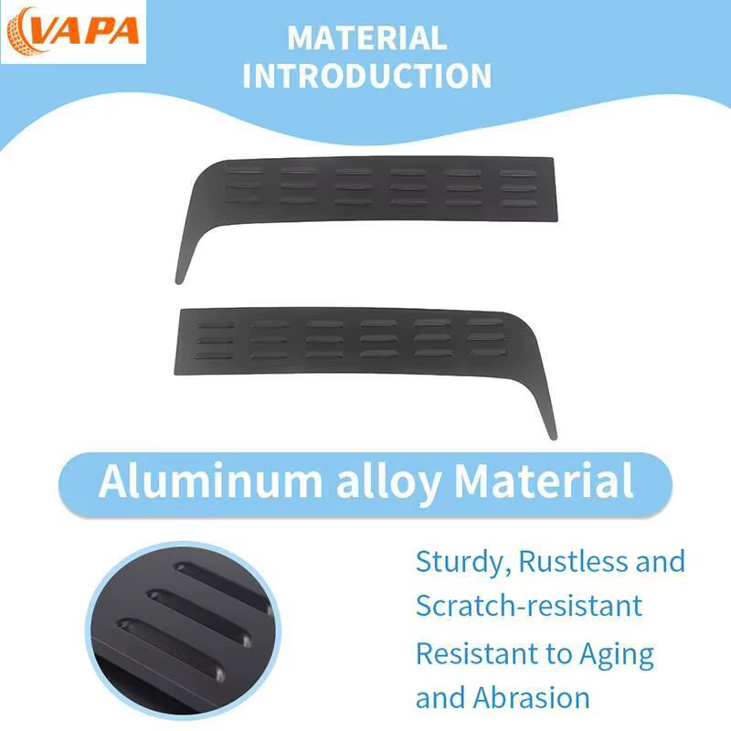 Grille de ventilation arrière pour voiture, panneau de camping, garniture décorative en métal, compatible avec Dodge RAM 4 portes 2018 et plus, accessoires extérieurs
