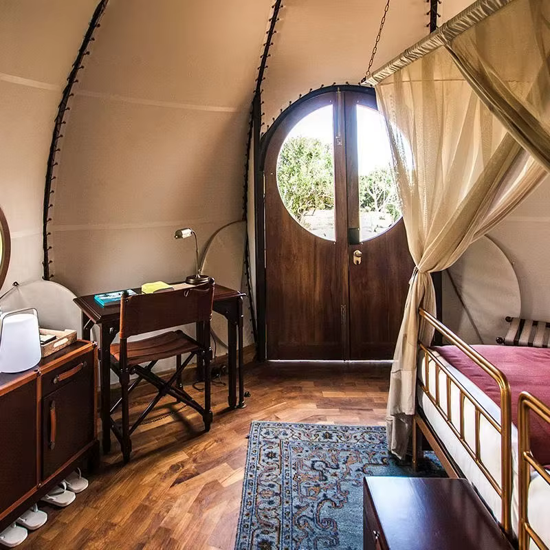 Tente Dôme Citrouille OME – Hôtel de Luxe Imperméable pour Glamping Safari en Plein Air