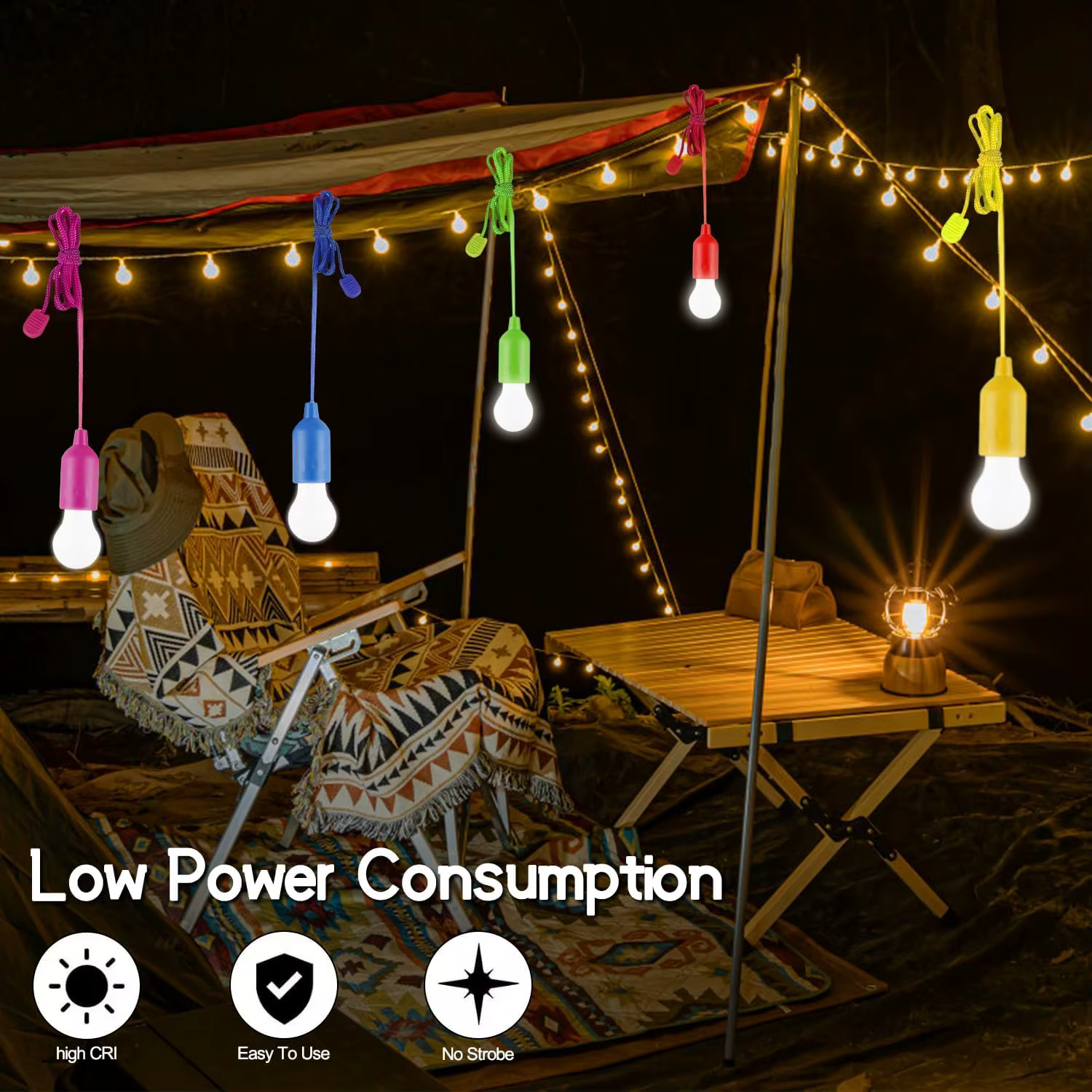 Ampoule LED à cordon de traction