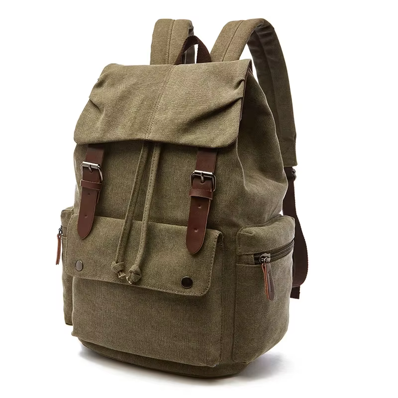 Sac à dos en toile vintage pour ordinateur portable pour hommes et femmes, sacs à dos de voyage, antivol, école, mode