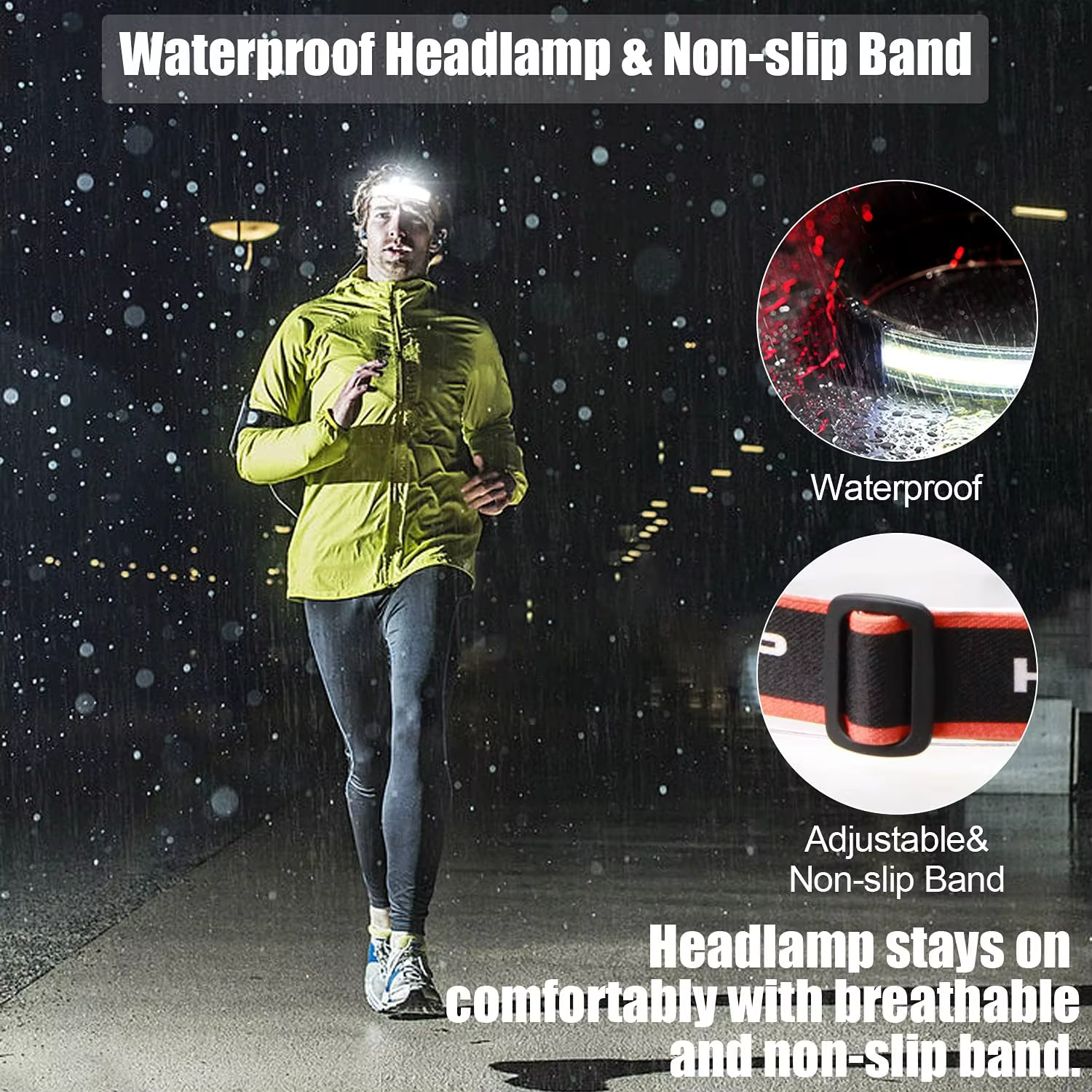 Lampe frontale LED lampes frontales rechargeables