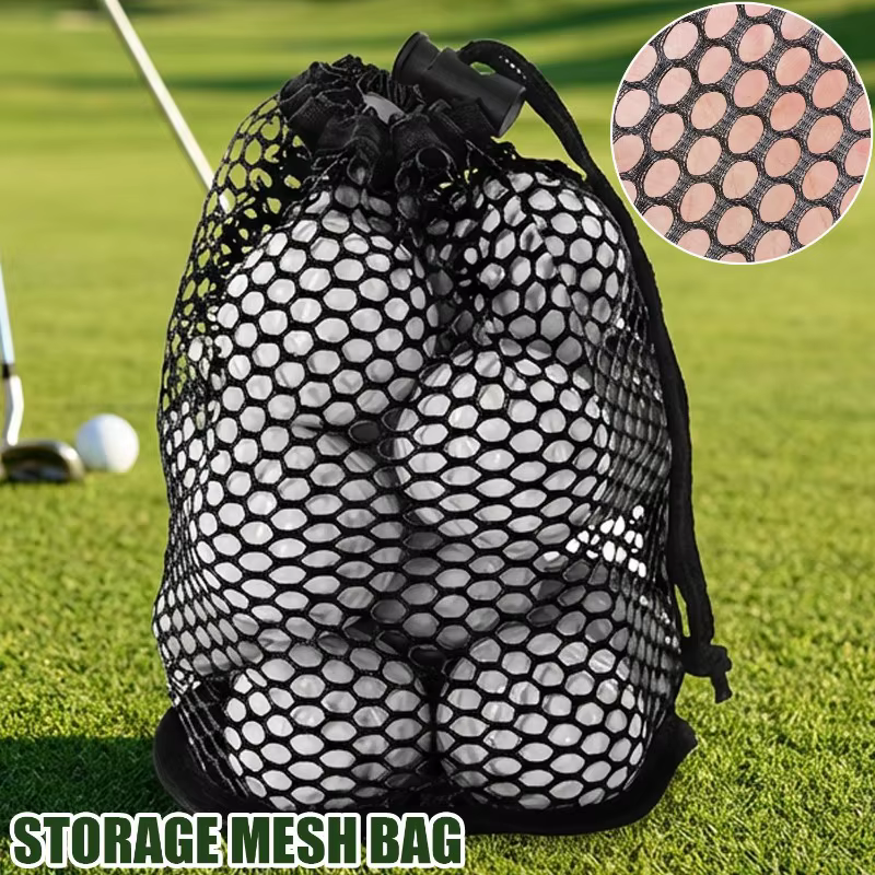 Sac en maille organisateur de balles noires