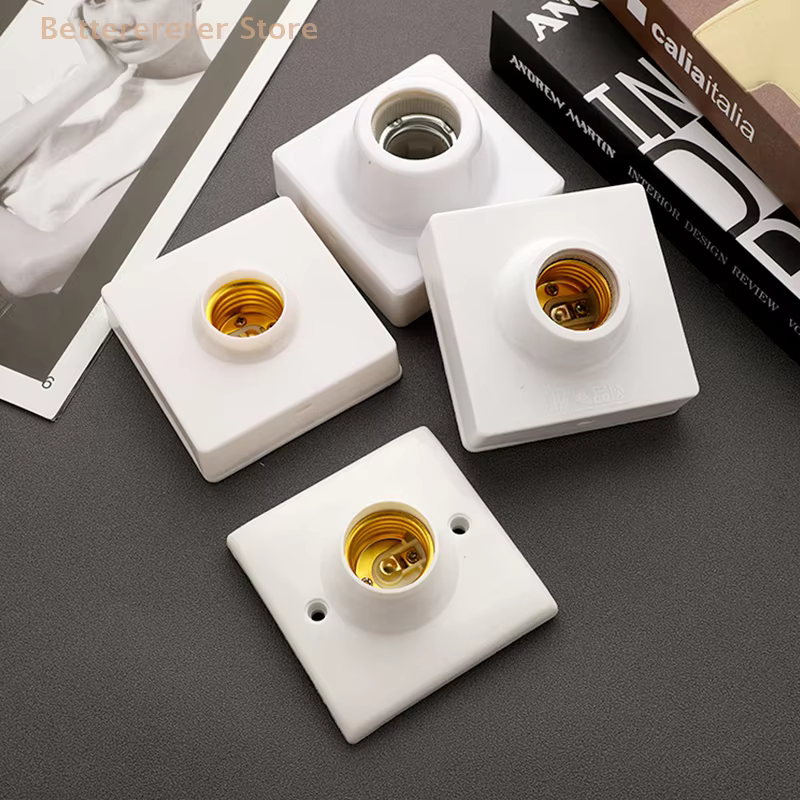 Support de lampe E27 innovant et pratique, support d'ampoule résistant aux hautes températures, douille d'ampoule en céramique, Base de lampe