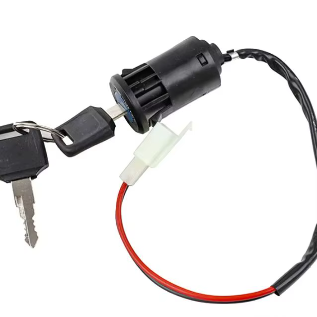 Interrupteur à clé de contact pour cyclomoteur, 2 fils, trou de 28mm, accessoire pour ATV, Dirt Bike, moto électrique, Go-Kart, outil marche/arrêt Durable