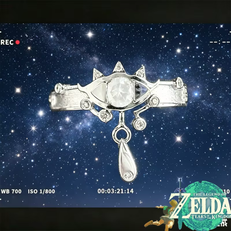 The Legend of Zelda 2D Rings Accessoires de mode de dessin animé, périphériques de jeu cosplay, cadeau d'anniversaire original de luxe pour couple