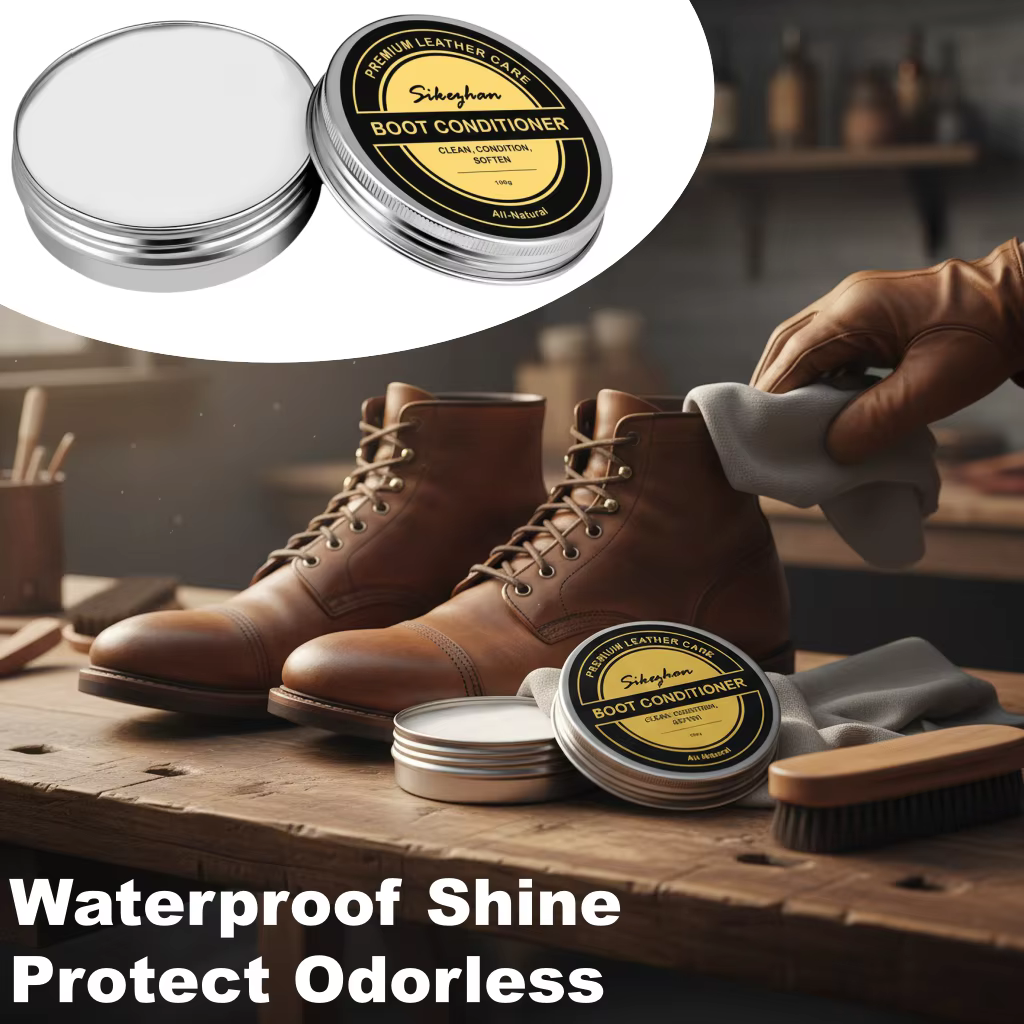 Crème de soin pour bottes en cuir, après-shampooing pour bottes de travail et bottes à la mode, baume pour vernis à chaussures, transparent, inodore, Non gras