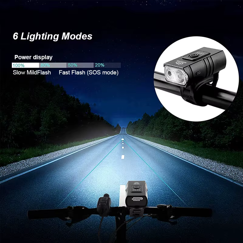 Lampe de vélo avant et arrière T6 LED