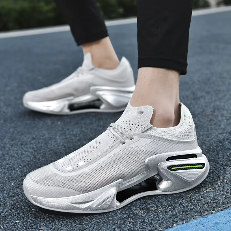 Chaussures de basket-ball pour hommes, chaussures de sport en maille respirantes pour l'extérieur, bottes plates antidérapantes à rebond, nouvelle collection 2025