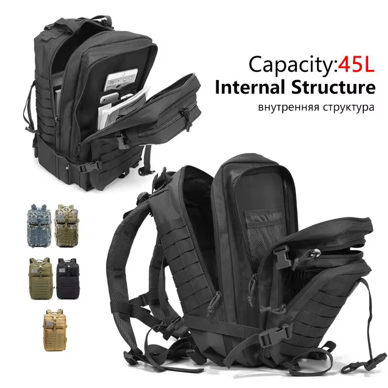 Sac à dos tactique pour homme A1 50L grande capacité
