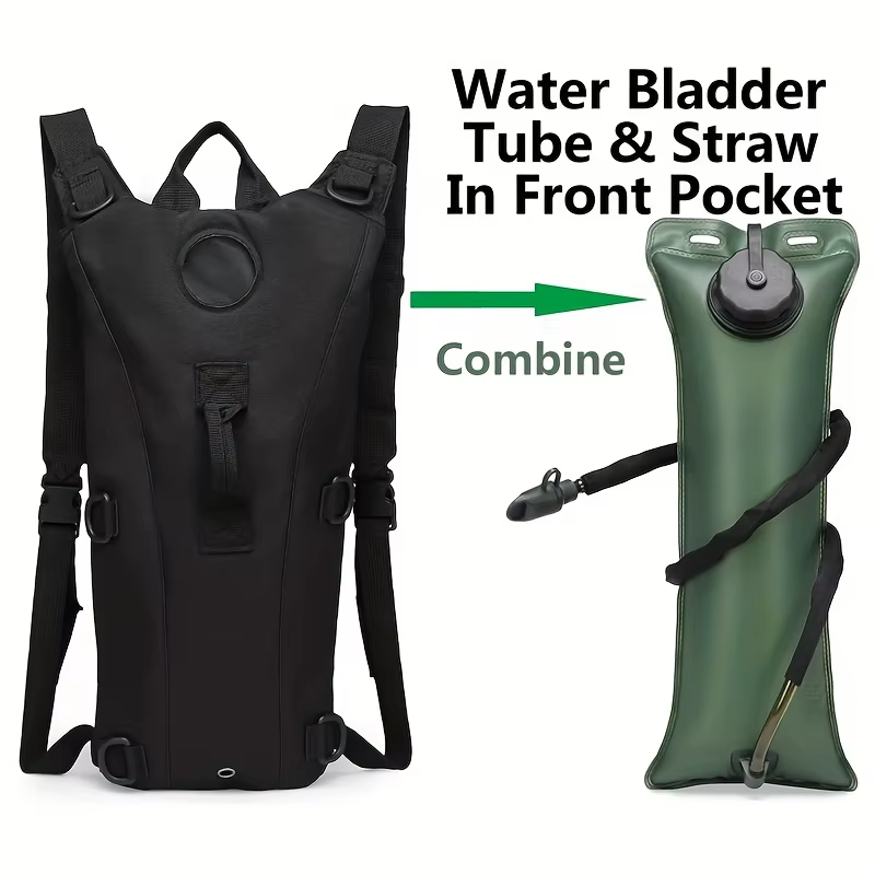 Sac à dos d'hydratation pour la randonnée longue distance en plein air avec 2 clips de fixation de tuyau gratuits